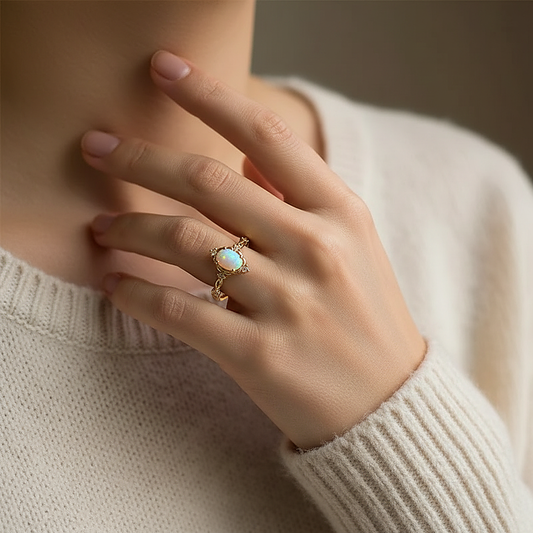 Anello Rhea con opale