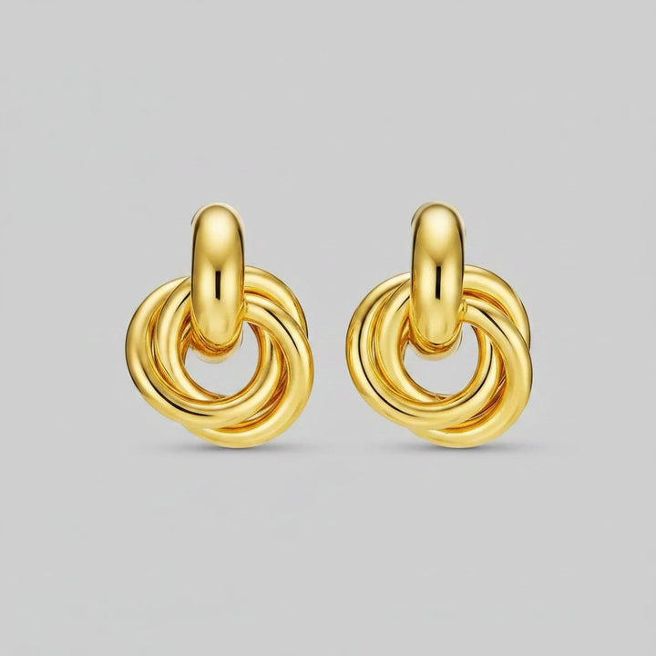 Pendientes dorados Leocadia