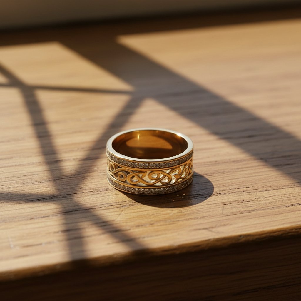 Anillo Liviana dorado