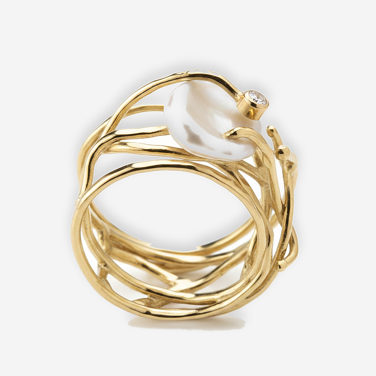 Anello Adeline con perla