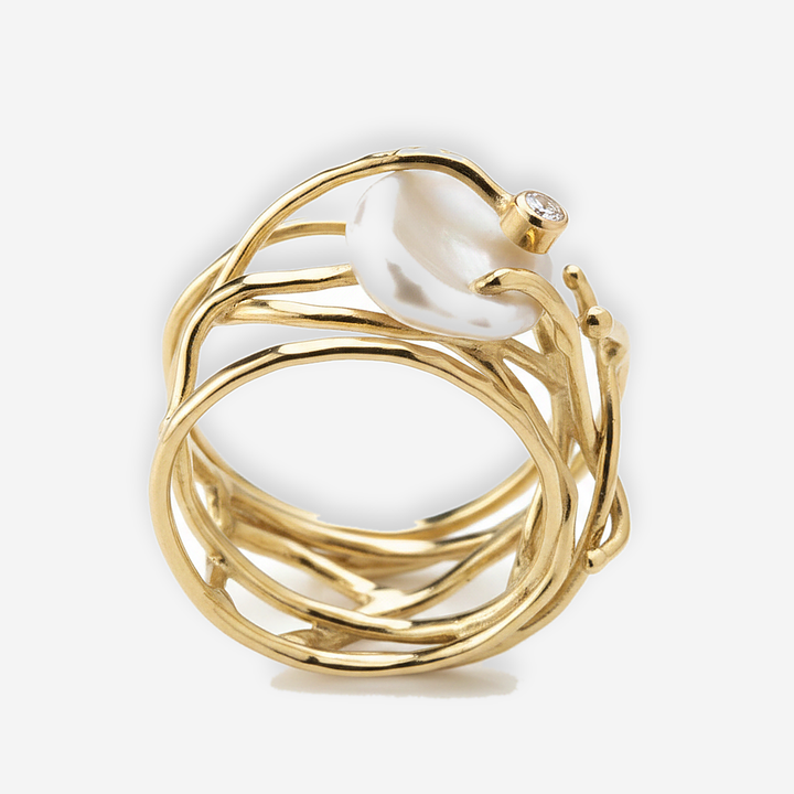 Anello Adeline con perla