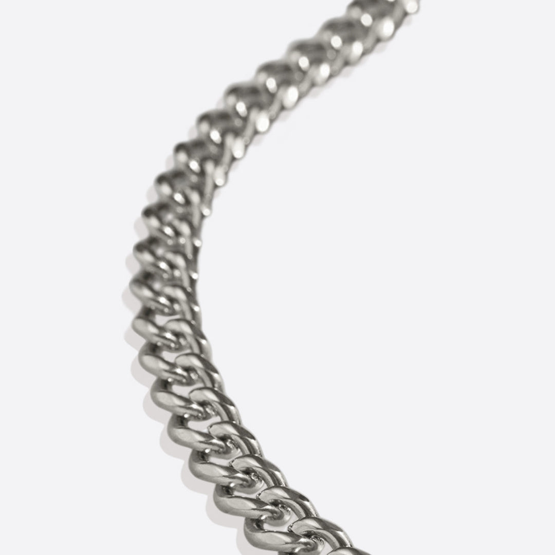 Pulsera de cadena cubana de 8 mm