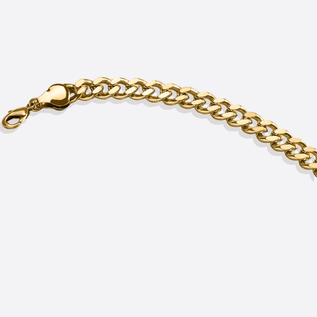 Pulsera de cadena cubana de 8 mm