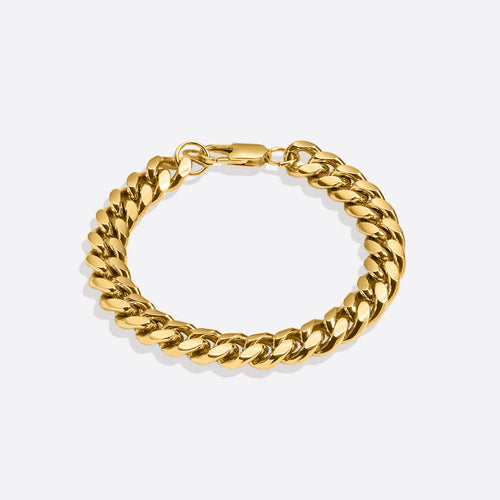 Bracciale a catena cubana da 8 mm