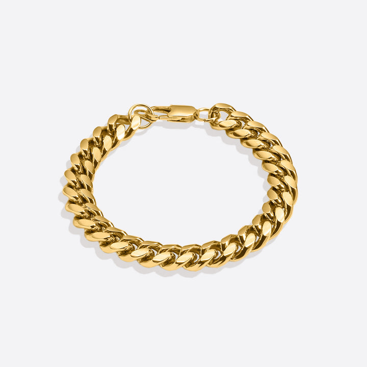 Pulsera de cadena cubana de 8 mm