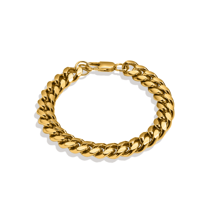 Pulsera de cadena cubana de 8 mm