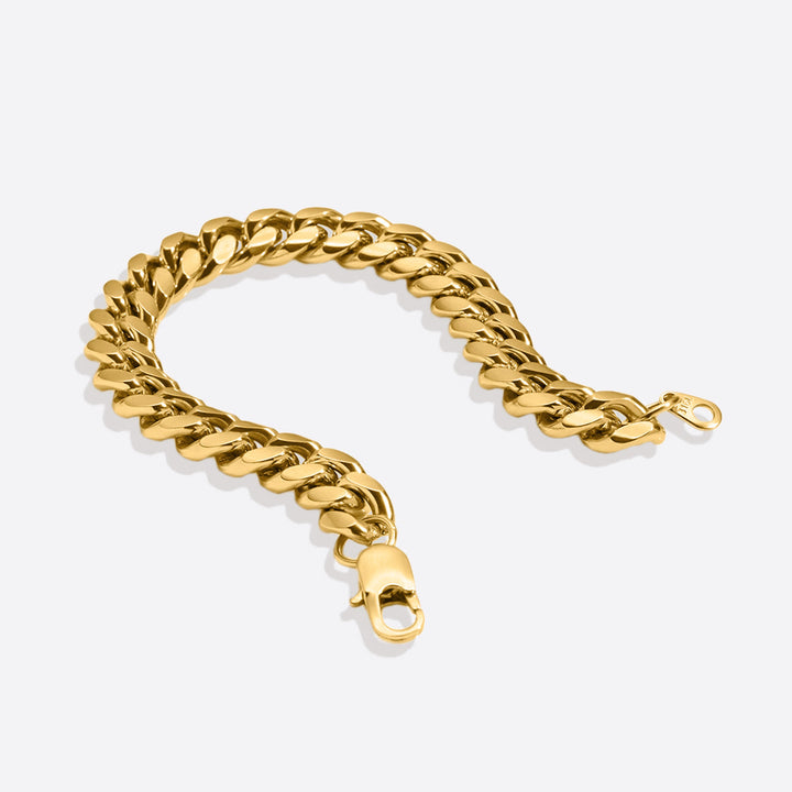 Pulsera de cadena cubana de 8 mm
