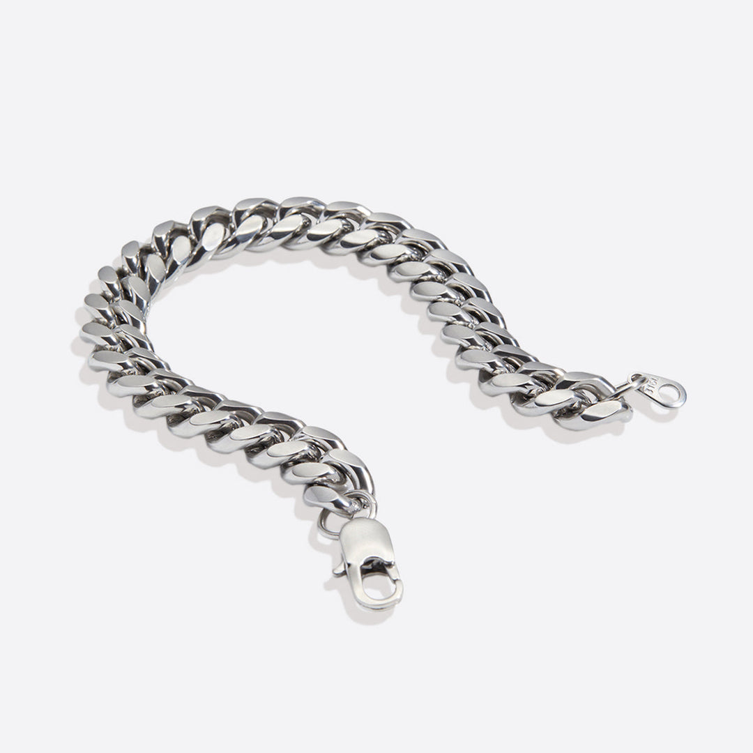 Pulsera de cadena cubana de 8 mm