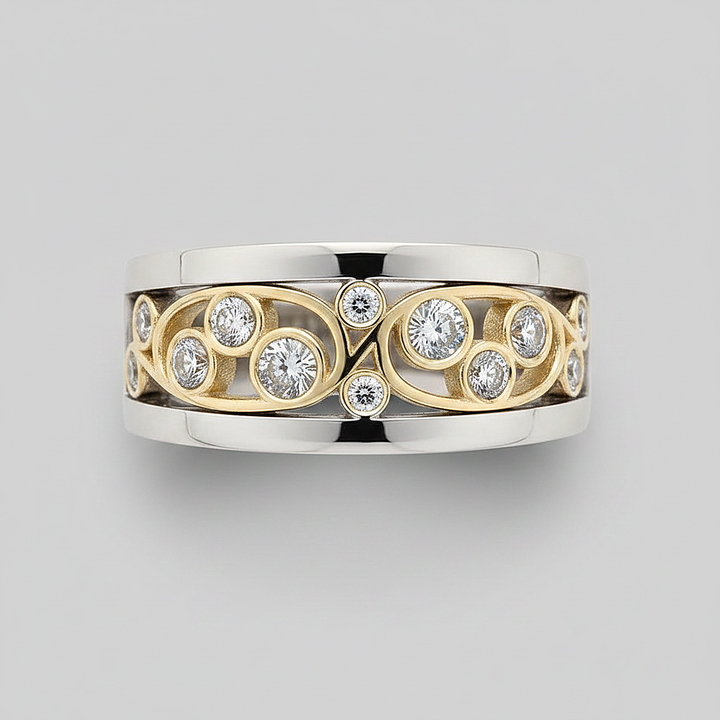 Giada-zirkonia ring
