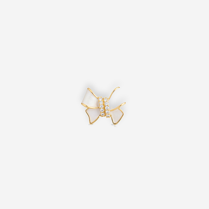 Lacey Crystal Bow Earrings