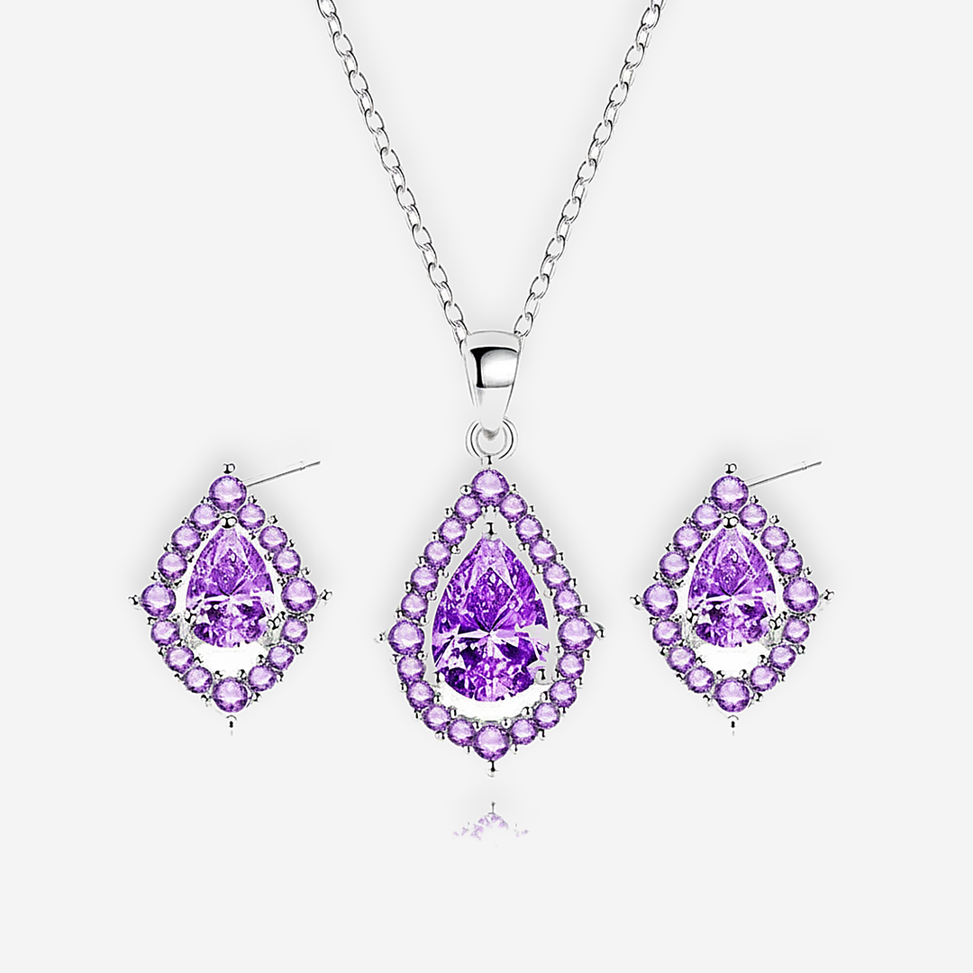 Kira Amethyst Earrings