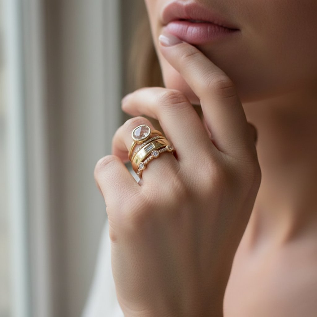 Nerine-ring met zirkonia