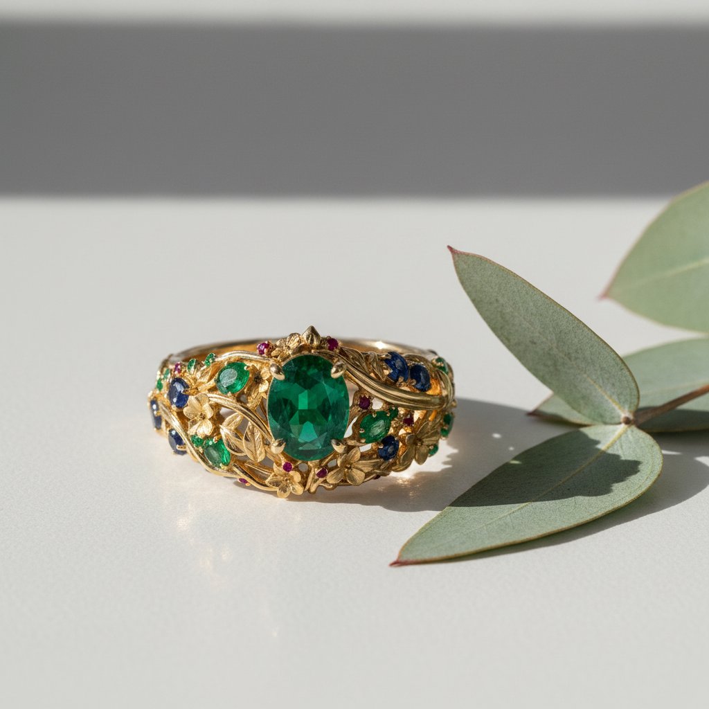Colette Emerald Ring