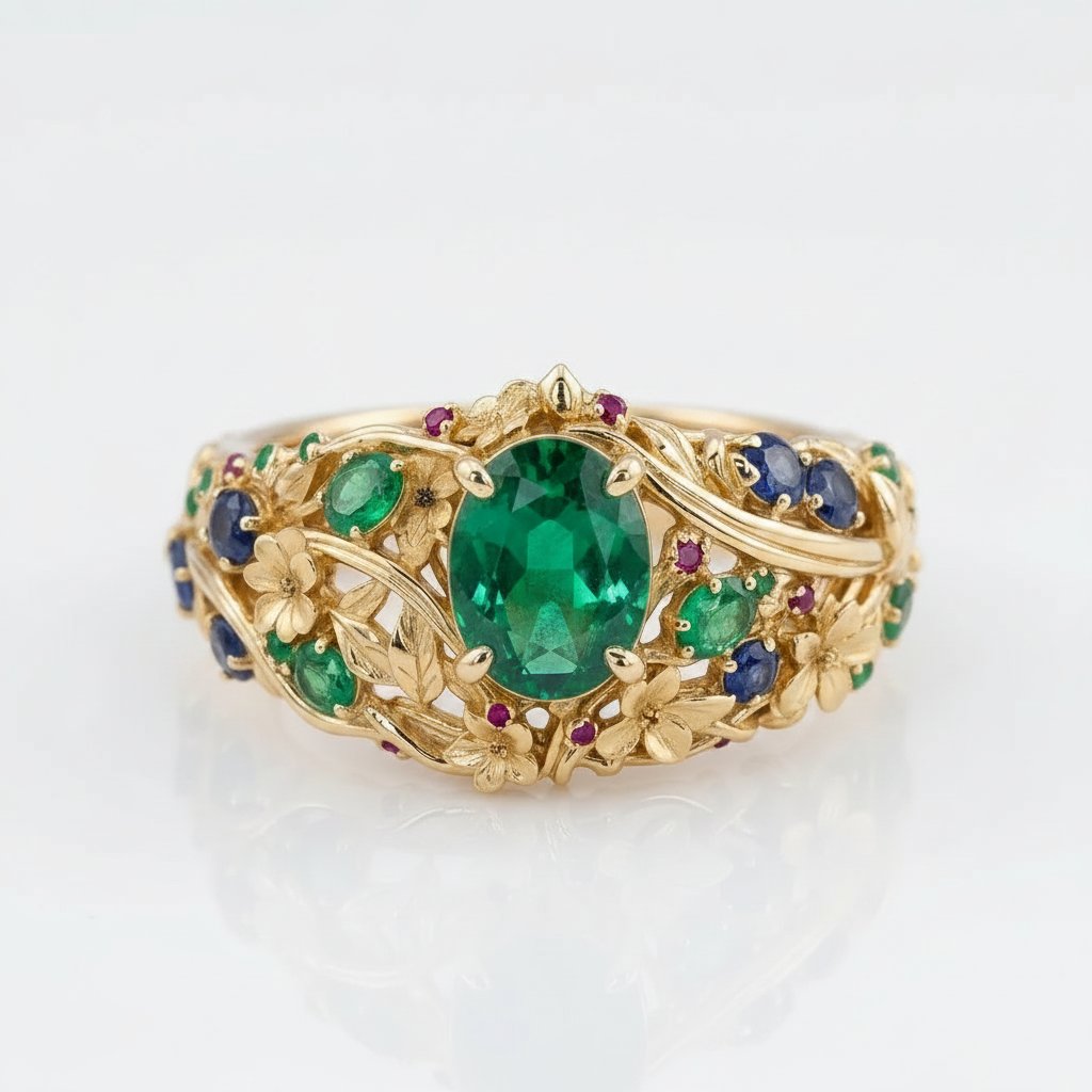 Colette Emerald Ring