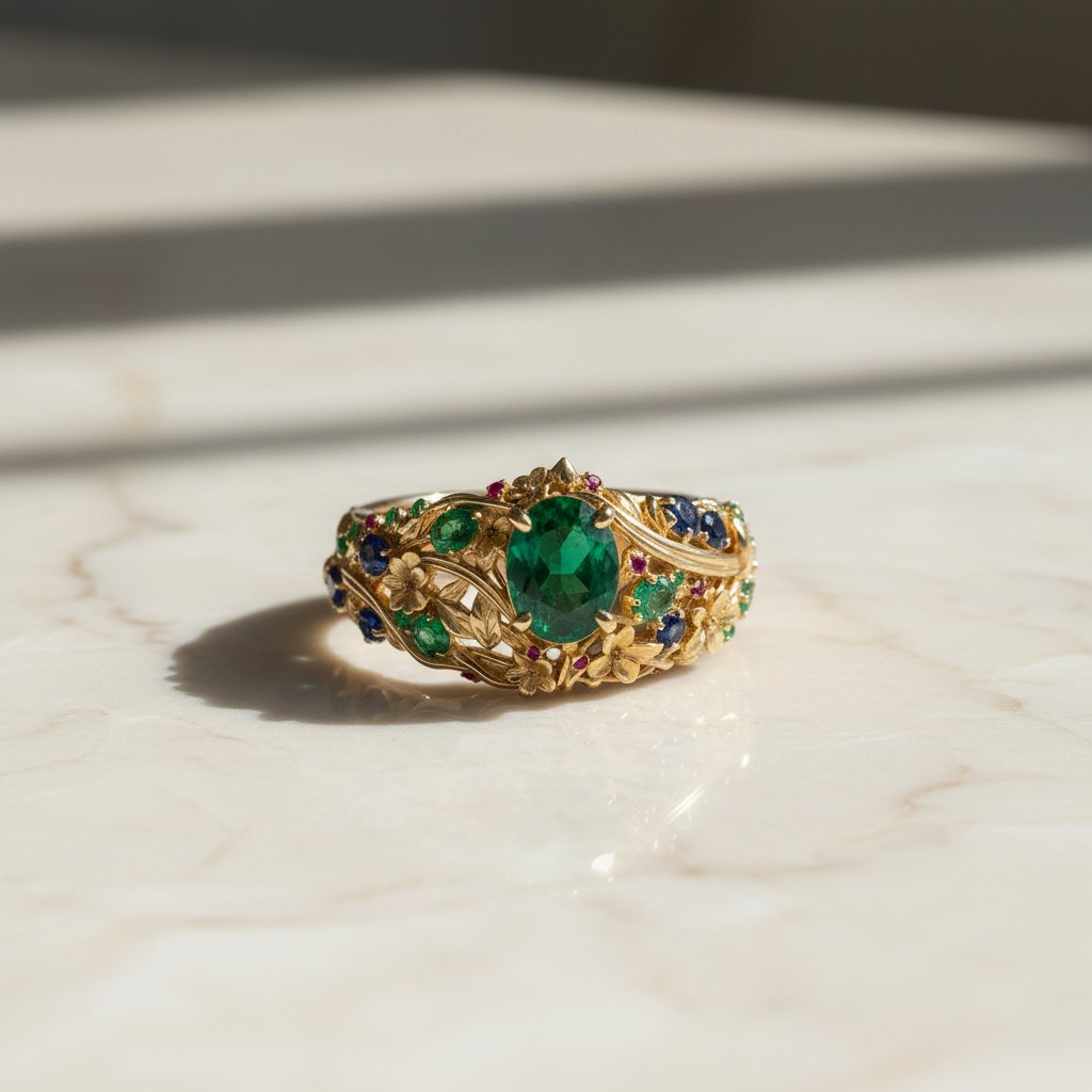 Colette Emerald Ring