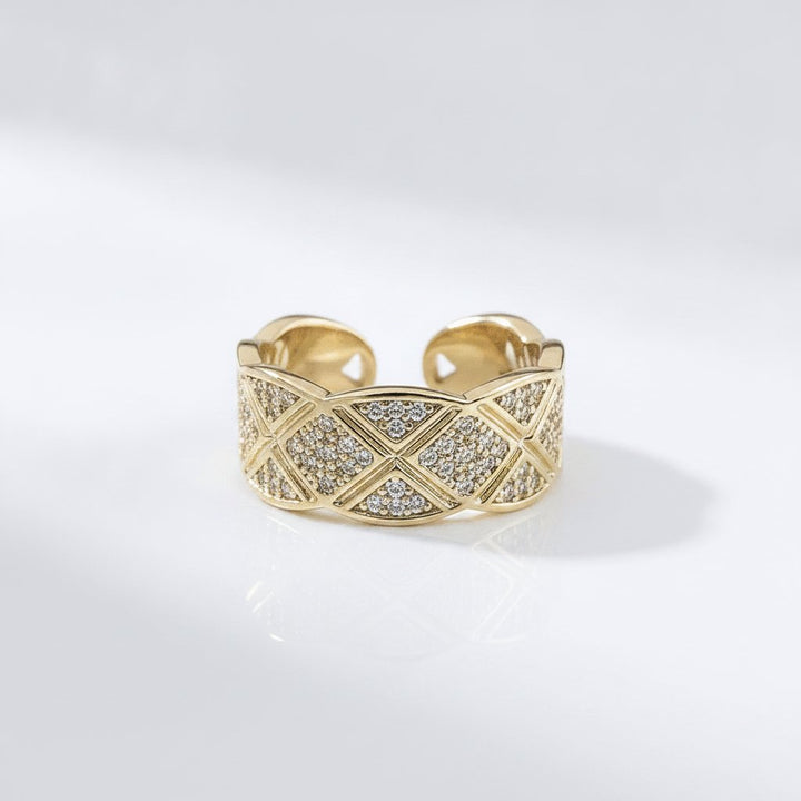 Bracciale rigido Nadia con zirconi