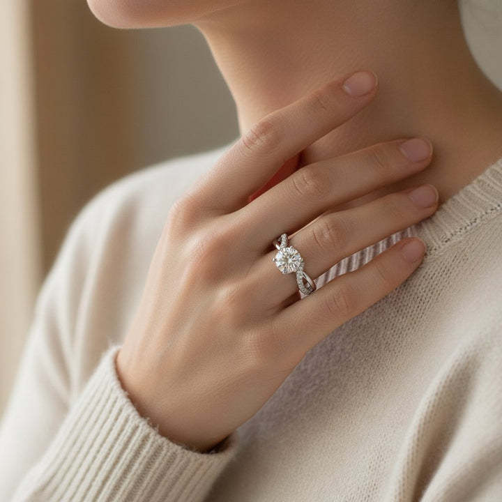 Perle Zirconia Ring