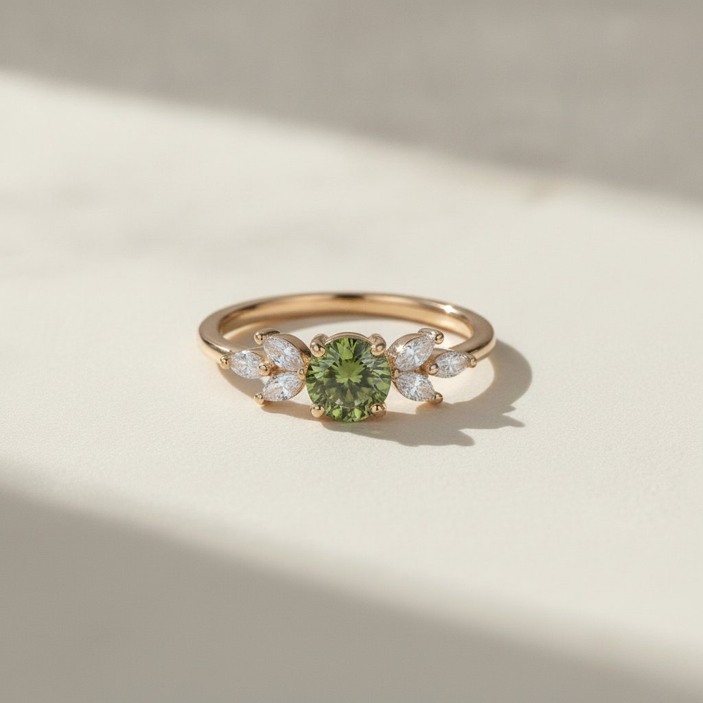 Vesper Peridot Ring