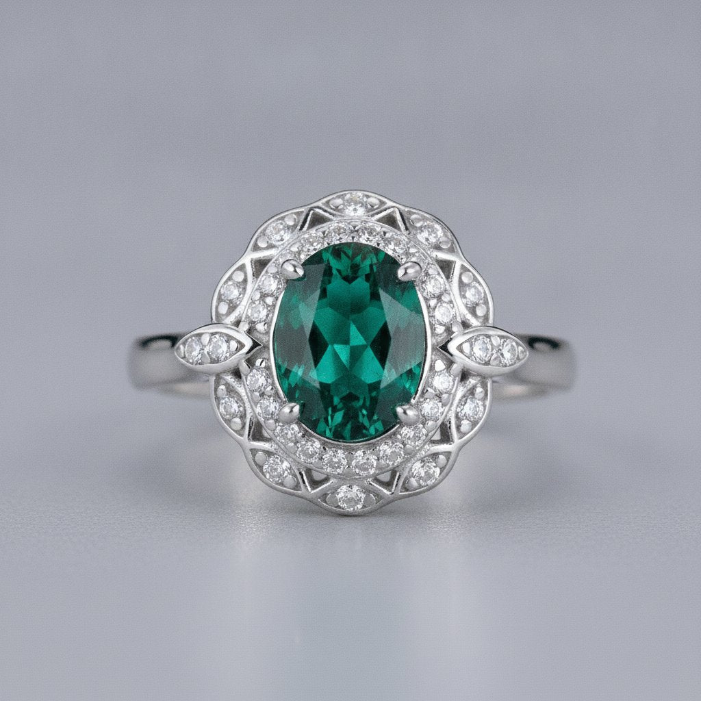 Maren Emerald Ring