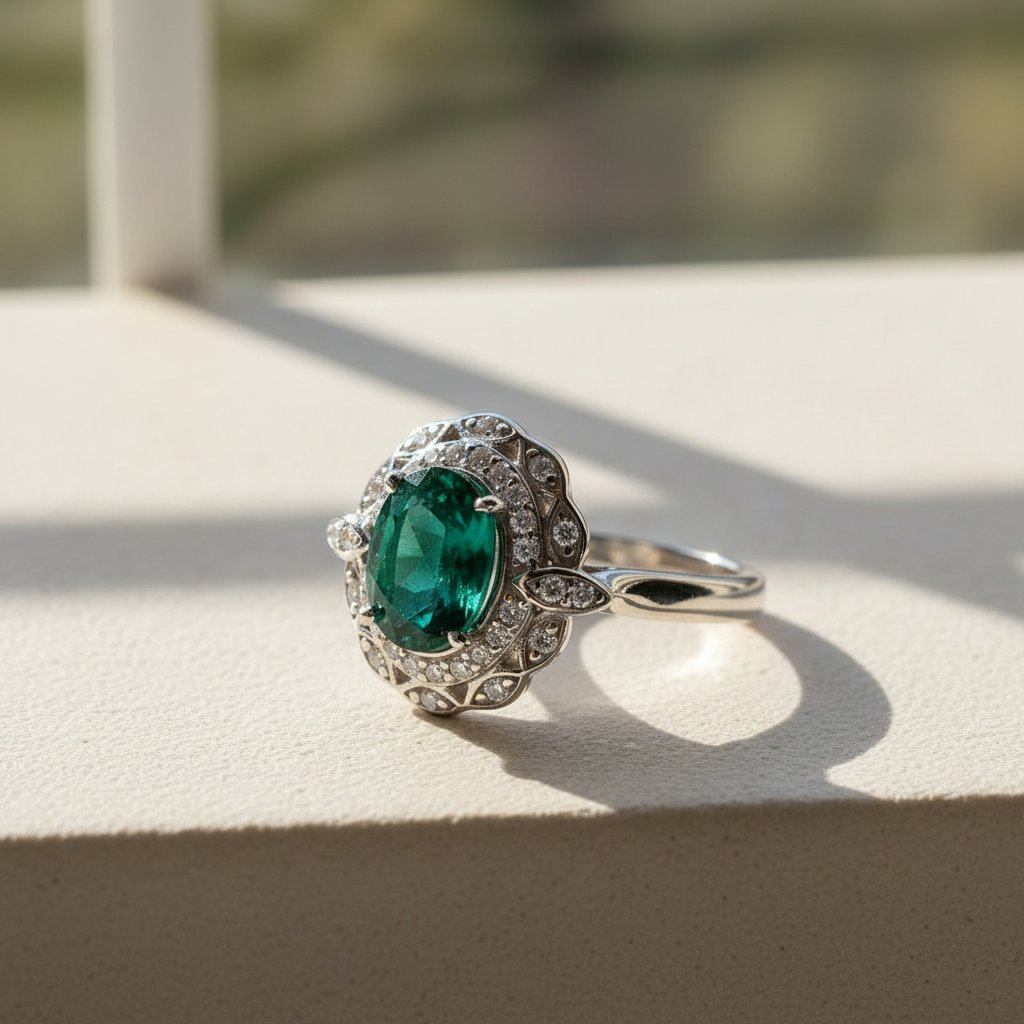 Maren Emerald Ring