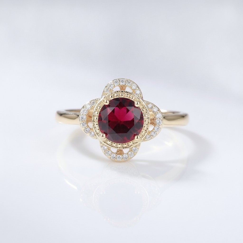 Bague en rubis Wisteria
