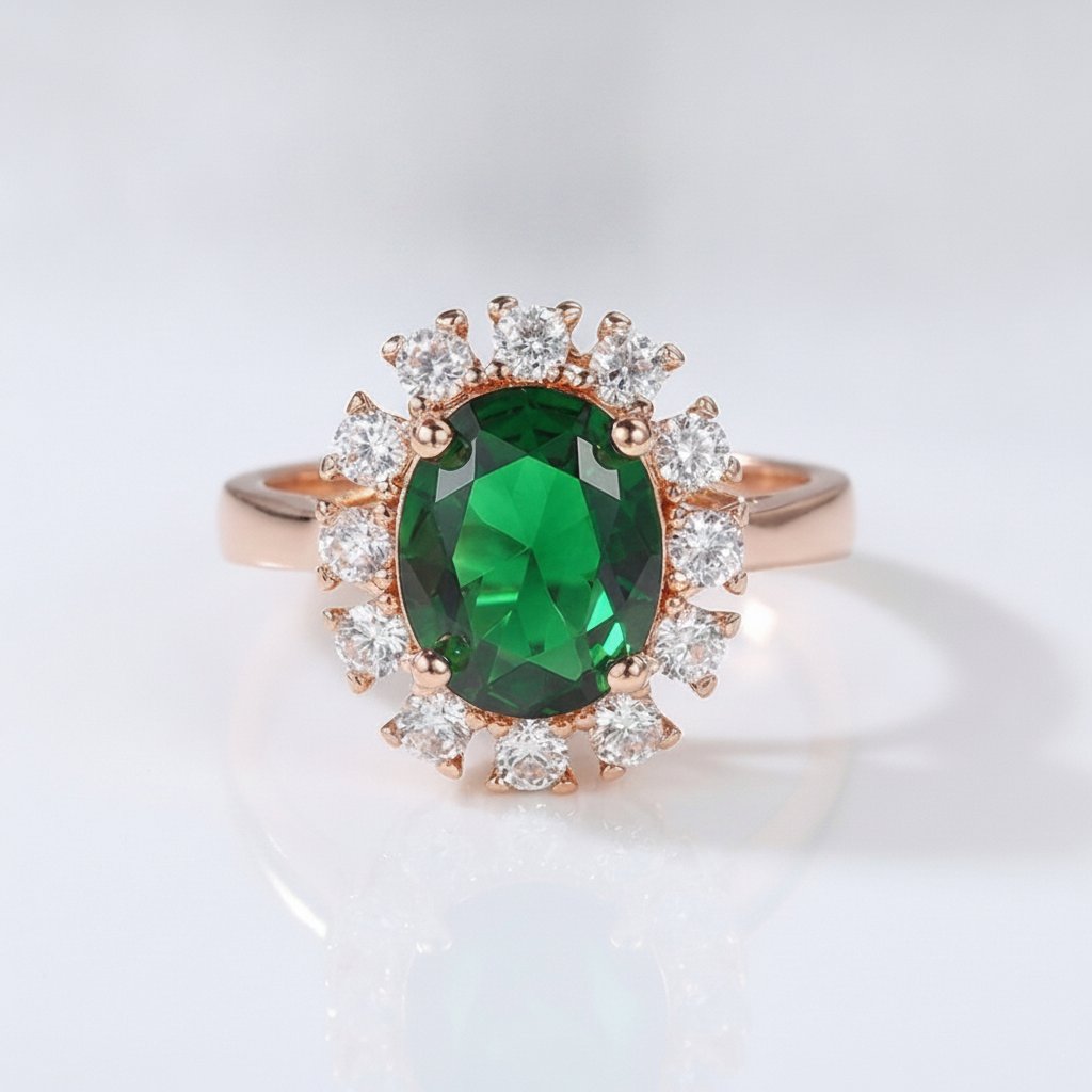 Anello Oceane con smeraldo