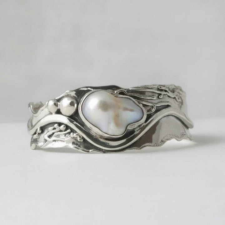 Lune-zilveren ring