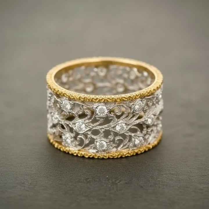 Anillo Sabeline de zirconia