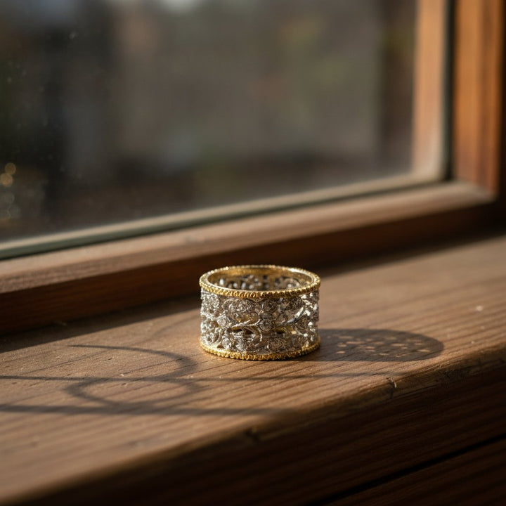 Anillo Sabeline de zirconia