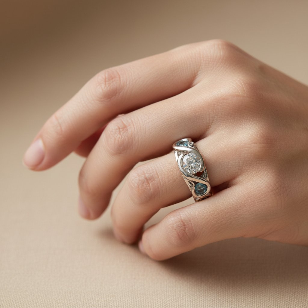 Bague Suri en zircone