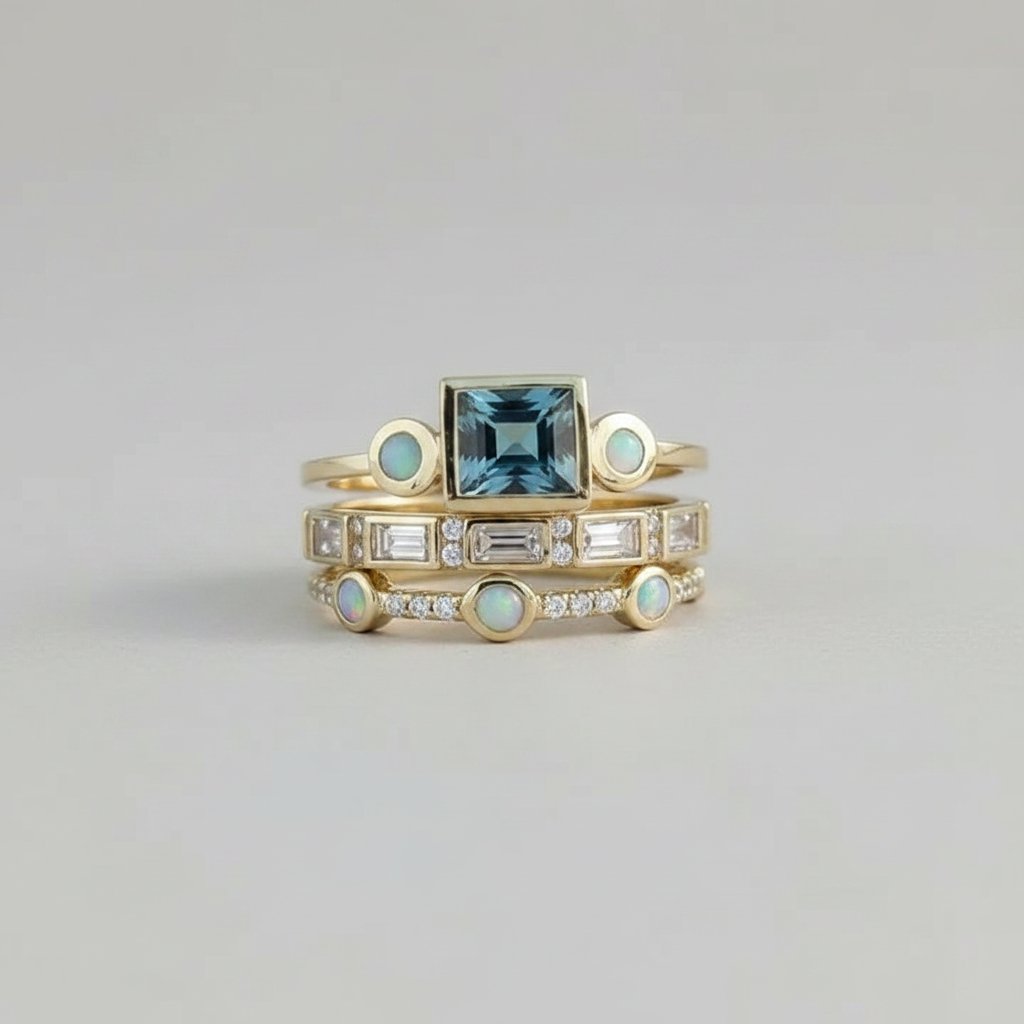 Conjunto de joyería de cristal de Tesalia