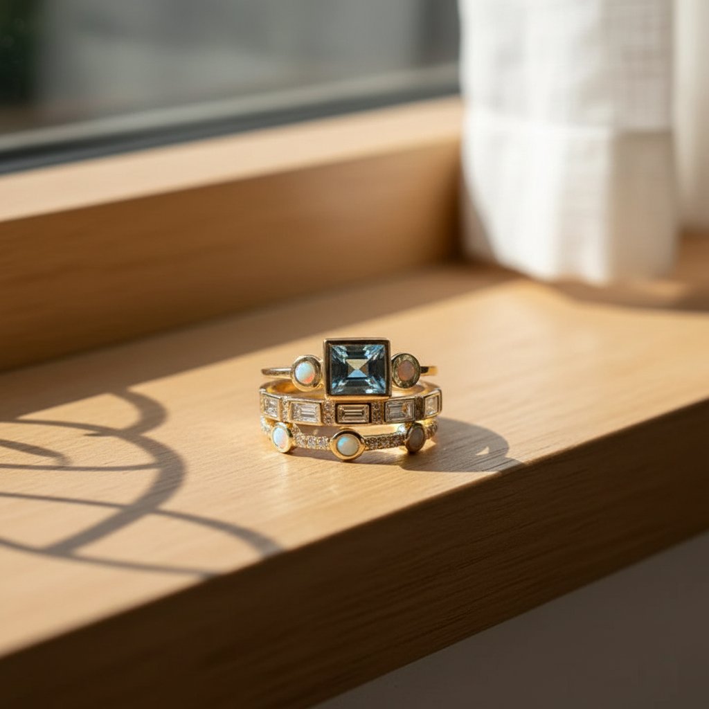 Conjunto de joyería de cristal de Tesalia