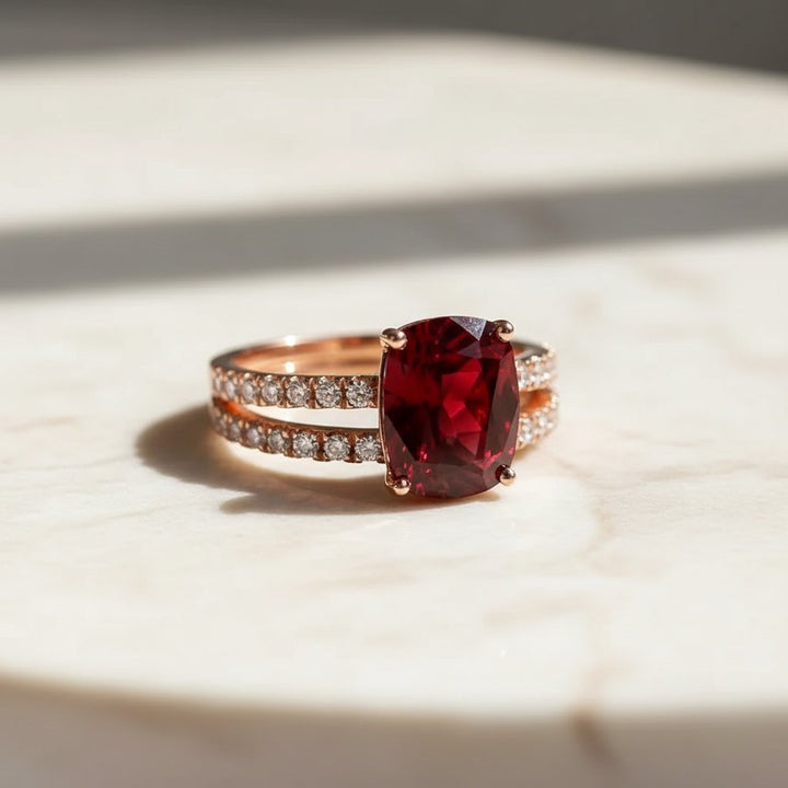 Anillo Aurore de moissanita