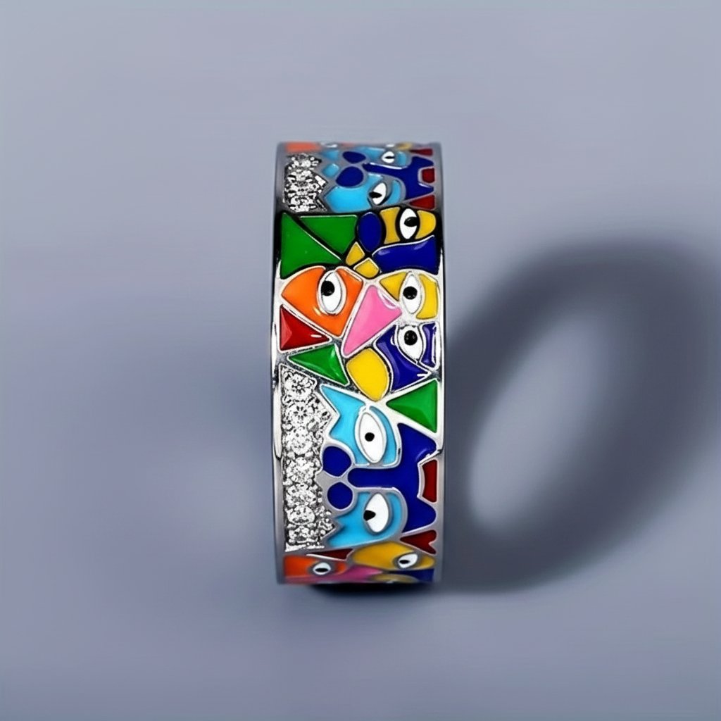 Une Silver Ring