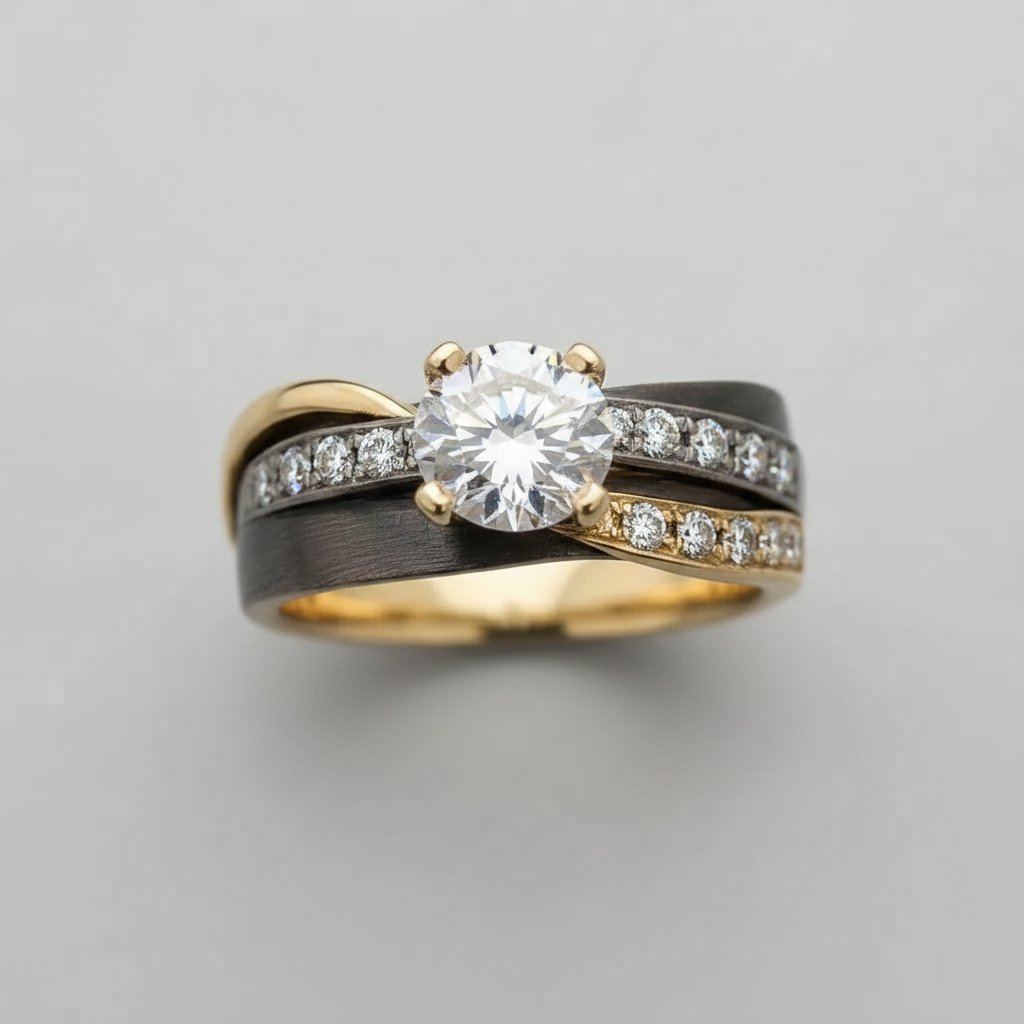 Anello Zaria in zirconia