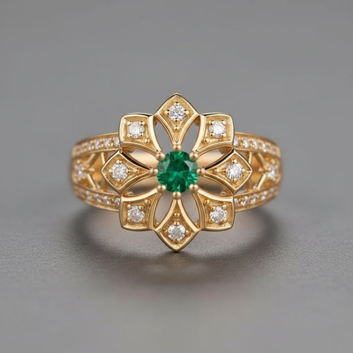 Coralie Emerald Ring