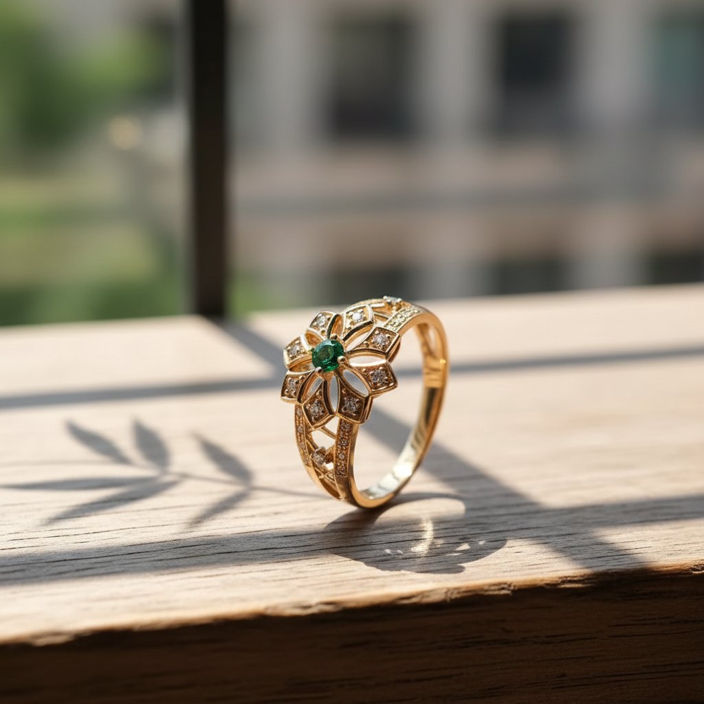 Coralie Emerald Ring