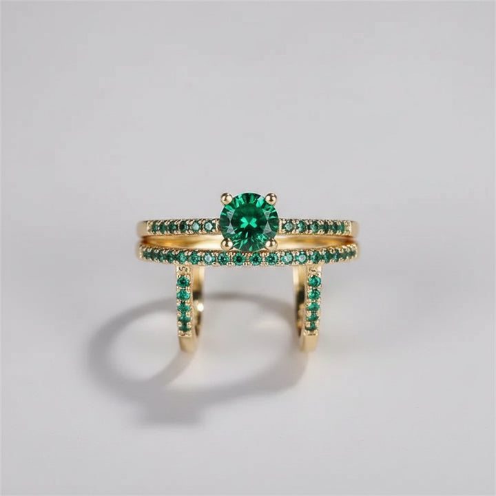 Mireille Emerald Jewelry Set