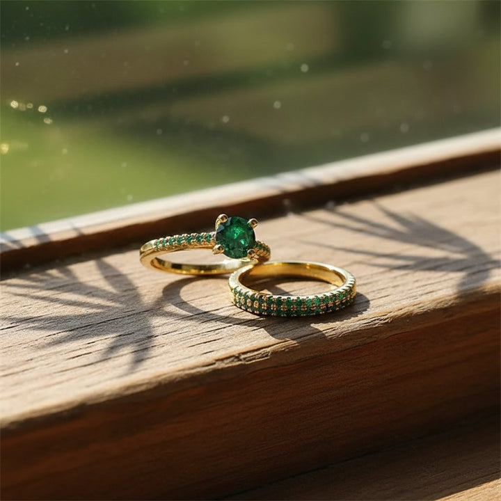 Mireille Emerald Jewelry Set