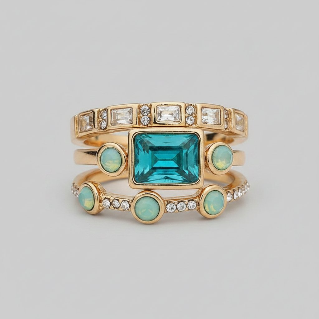 Cerise Crystal Ring