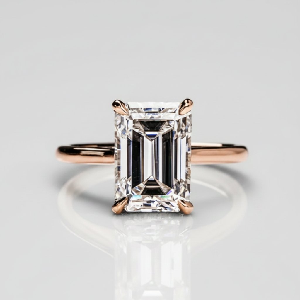 Bague Fleur émeraude