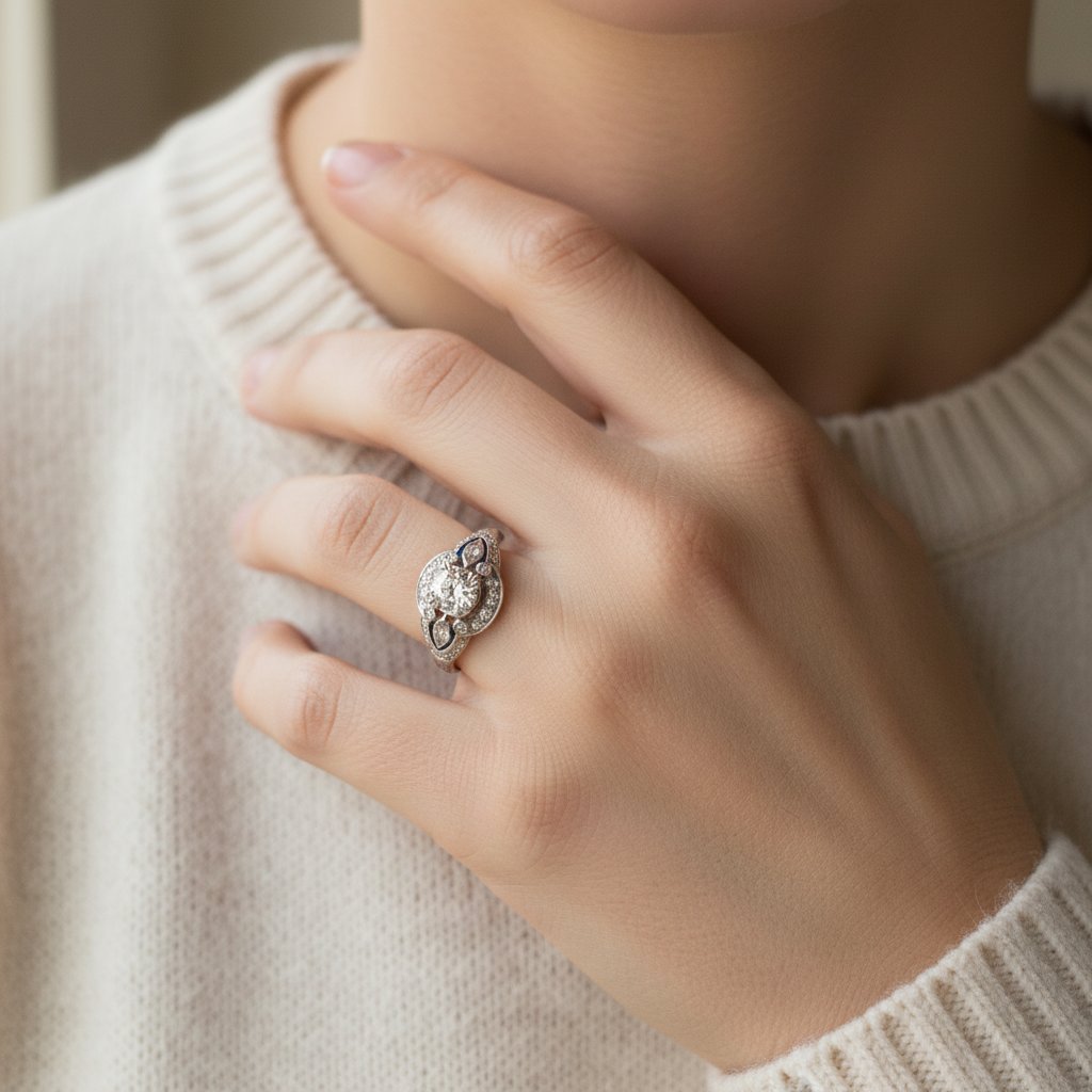 Coralie Silver Ring