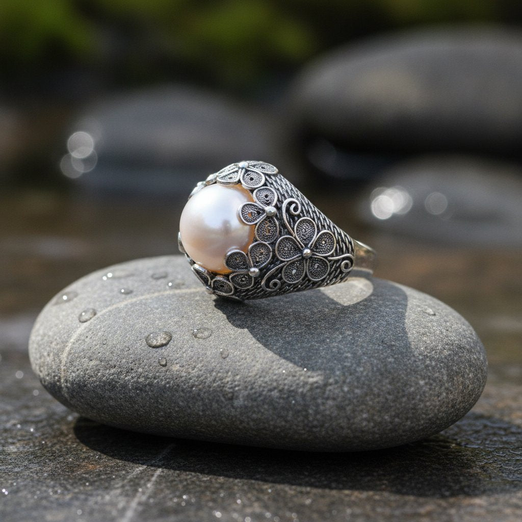 Selene Pearl Ring