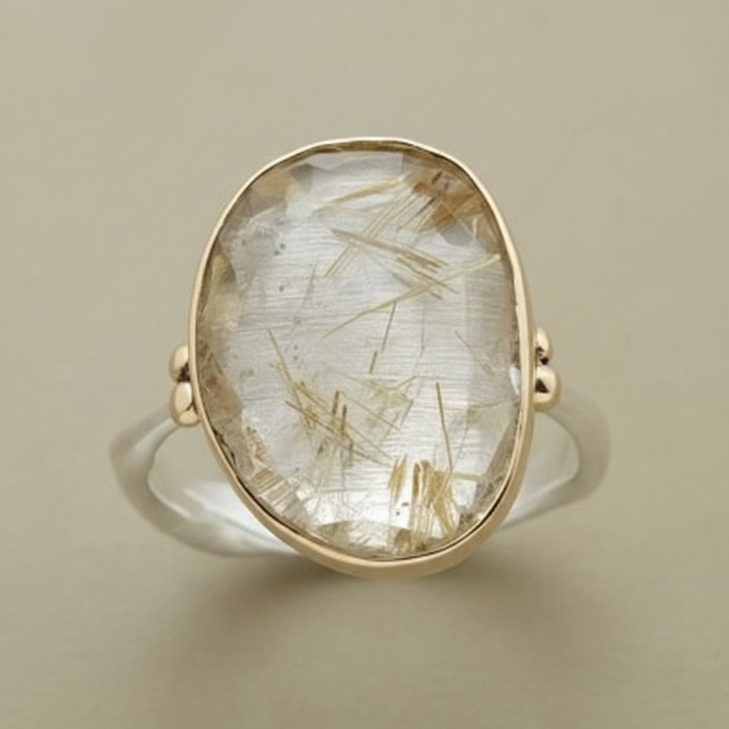 Fleur-sølvbague