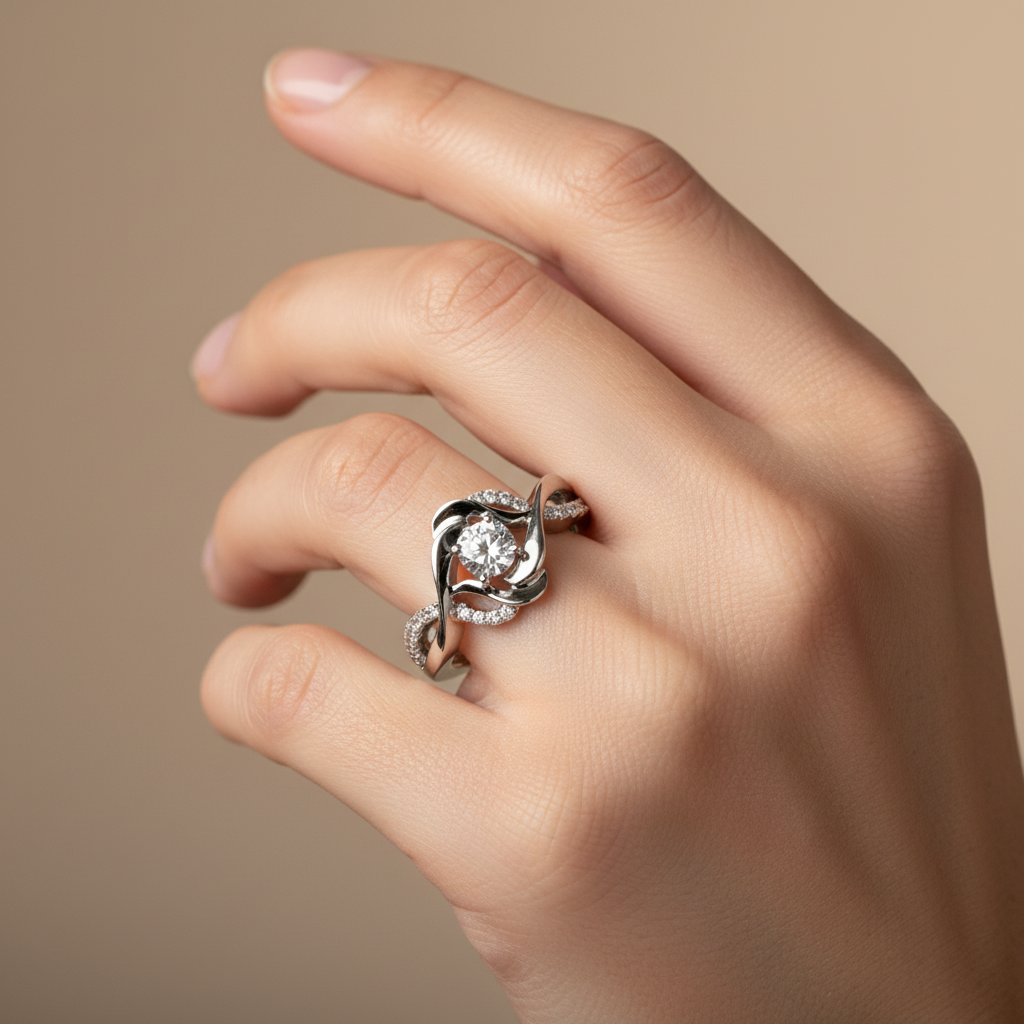 Anello Aurore in zirconia