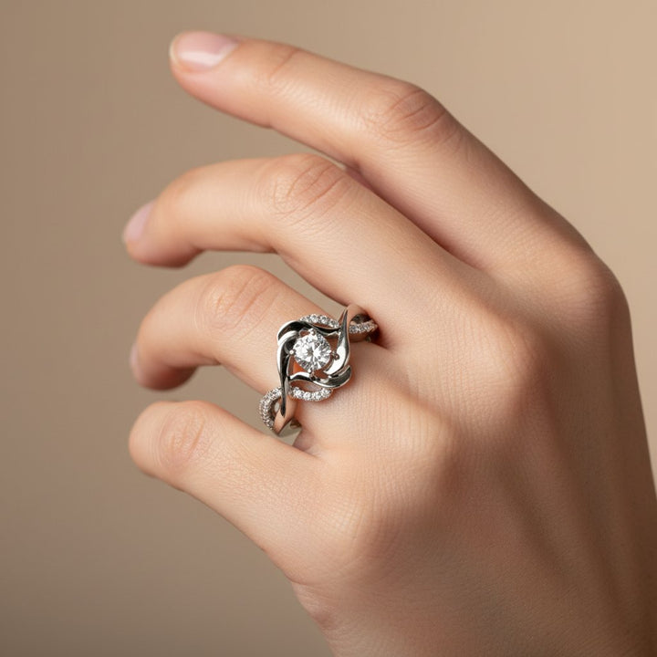 Anello Aurore in zirconia
