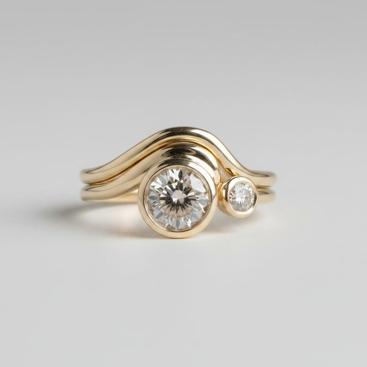 Aurore-ring i zirkonia