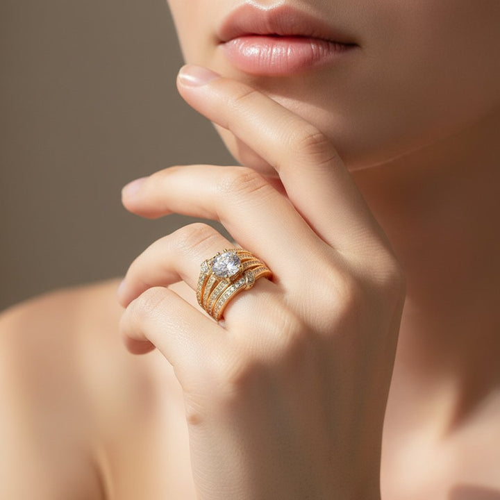 Ambre Gold Ring