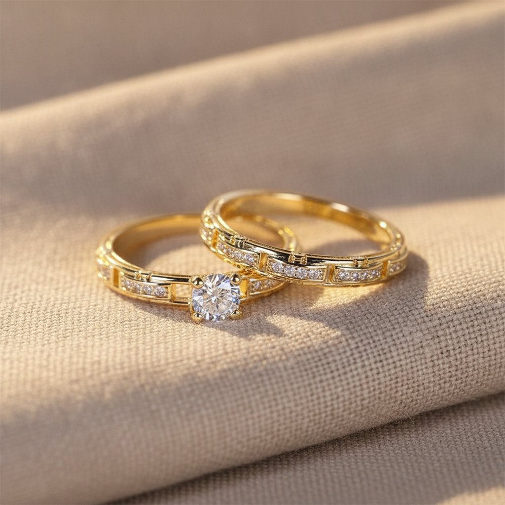 Ensemble de bijoux dorés Célestine