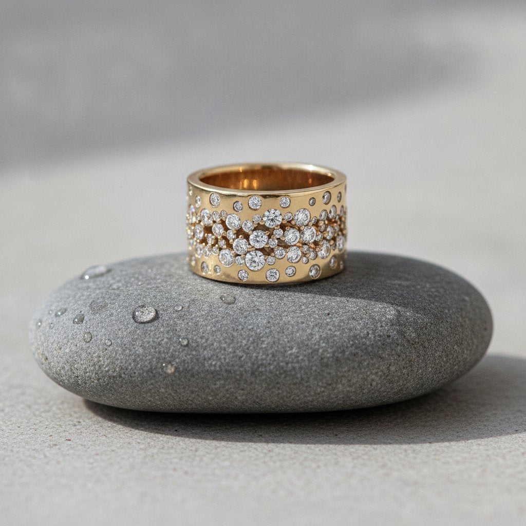 Anello Celestine dorato